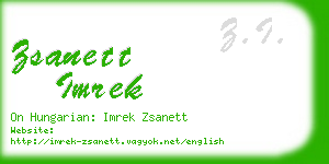 zsanett imrek business card